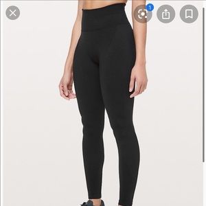 NWT Lululemon Keep The Heat Thermal Black Leggings